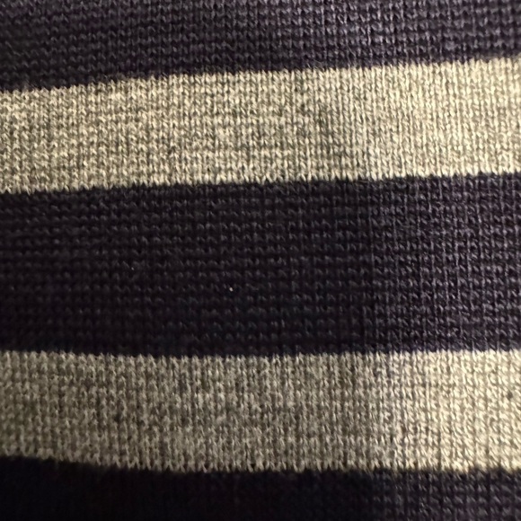 Striped Dark Navy and Gray Women's Blazer - Picture 8 of 12